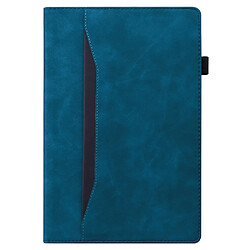 Etui en PU antichoc avec support bleu pour votre Lenovo Tab P12 Pro 12.6 pouces