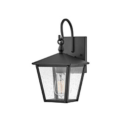 Elstead Lighting Applique murale extérieur Hinkley Aluminium,laiton,verre grainé transparent Noir