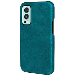 Coque en TPU + PU cyan pour votre OnePlus Nord 2 5G