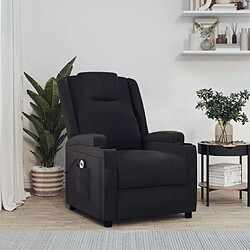 vidaXL Fauteuil inclinable électrique Noir Similicuir