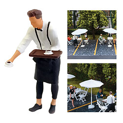 Avis 1:64 Figures Serveur Manger Disposition De La Scène Diorama Jouet Café Serveur Blanc