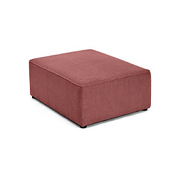 Bestmobilier Topaze - pouf - en velours texturé