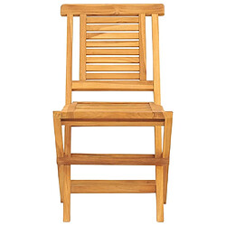 Acheter Maison Chic Lot de 2 Chaises de jardin,Fauteuil d'extérieur pliantes 47x63x90 cm bois massif teck -MN12651