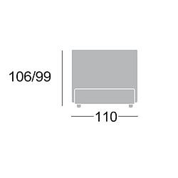 Avis Inside 75 Lit coffre POTA couchage 90x200 cm Queens bleu