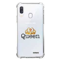 Coque Samsung Galaxy A20e anti-choc souple avec angles renforcés transparente Queen Evetane