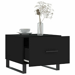 Acheter Maison Chic Table basse,Table Console Table d'appoint, Table pour salon Noir 50x50x40 cm Bois d'ingénierie -MN47049