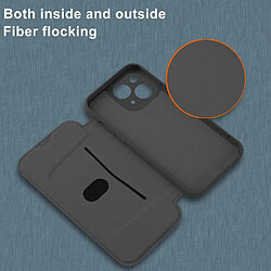 Coque en silicone avec béquille pour votre iPhone 14 Plus - noir