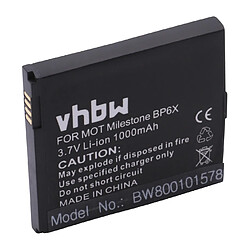 Vhbw Batterie LI-ION pour MOTOROLA Milestone XT720 etc. remplace BP6X, SNN5843A