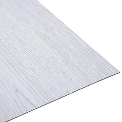 Avis vidaXL Dalles de plancher autoadhésives 20 pcs PVC 1,86 m² blanc