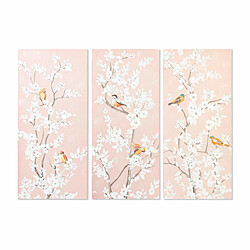 Cadre DKD Home Decor Oiseau Oriental (40 x 3 x 90 cm)