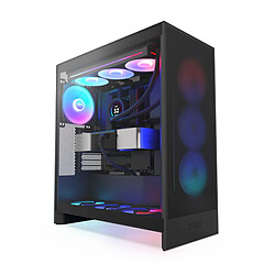 Boîtier ATX semi-tour NZXT H7 Flow RGB Midi Noir