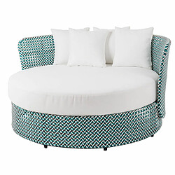 BigBuy Outdoor Lit de jardin Nadia Turquoise 133 x 126 x 70 cm