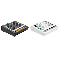 Acheter Table De Mixage Bluetooth Enregistrement Et Chantez En Direct Blanc Or YONIS