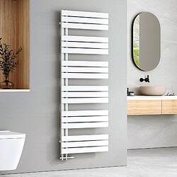 EMKE Radiateur Panneau, Sèche-serviette eau Chaude, Porte-Serviettes Pour Le Chauffage de la Salle de Bain, Chauffe Serviettes à Température Constante, 160x60cm, 958W, Blanc