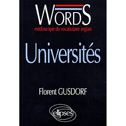 Words universités : médiascopie du vocabulaire anglais - Occasion