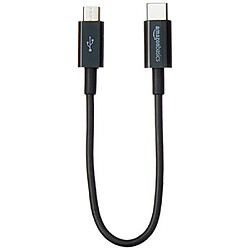 Basics Câble USB-C vers Micro B 2.0, 15 cm - Noir