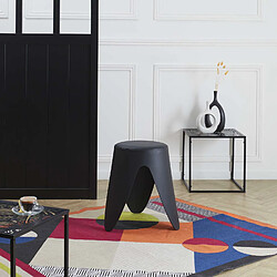 The Home Deco Factory Tabouret d'appoint empilable Emma - Noir