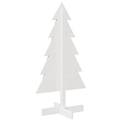 Acheter vidaXL Arbre de Noël en bois pour décoration blanc 100 cm pin massif