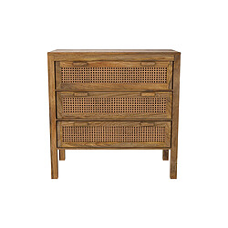 Rendez Vous Deco Commode en cannage 3 tiroirs Tiki