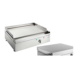 Planet Plancha électrique en inox Chef 55 cm Avec couvercle.