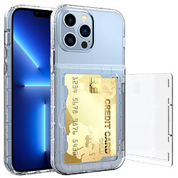 Coque en TPU + acrylique avec porte-carte transparent pour votre iPhone 13 Pro 6.1 pouces