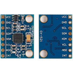 Module gyroscope et accéléromètre 3 axes GY-521 MPU-6050 1 pièce pour Arduino