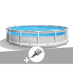 Kit piscine tubulaire Intex Prism Frame Clearview ronde 4,27 x 1,07 m + Aspirateur