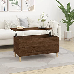 ComfortXL Table Basse Chêne Marron 90x44,5x45 Cm Bois D'ingénierie