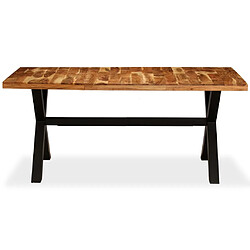 Avis Maison Chic Table de salle à manger,Table à dîner Bois d'acacia et manguier 180x90x76 cm -GKD77384