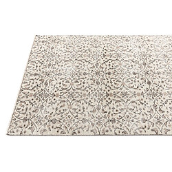 Avis Vidal Tapis de laine 201x104 beige Ultra Vintage