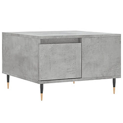 Maison Chic Table basse,Table Console Table d'appoint, Table pour salon gris béton 55x55x36,5 cm bois d'ingénierie -MN26691