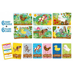 Lisciani Flashcards & Puzzle farm