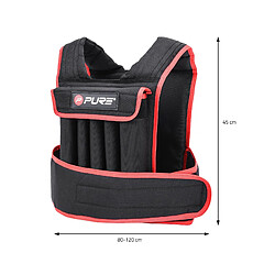 Acheter Pure 2 improve Gilet de poids 20kg noir/rouge en néoprène Pure2Improve