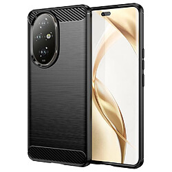 Htdmobiles Coque pour Honor 200 Pro 5G - housse etui silicone gel carbone + film ecran - NOIR