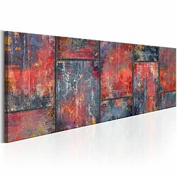 Paris Prix Tableau Imprimé Metal Mosaic : Red 40 x 120 cm