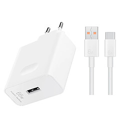 Chargeur Huawei SuperCharge 66W + Câble USB C - Officiel