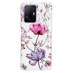 Coque en TPU antichoc, galvanoplastie Fleurs de lotus pour votre Xiaomi 11T/11T Pro