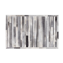 Acheter Beliani Tapis en cuir 140 x 200 cm gris clair AZAY