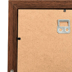 Acheter vidaXL Collage de cadres photo de photo 10x(10x15 cm) Marron foncé MDF