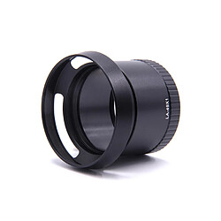 vhbw adaptateur de filtre en forme de tube 49mm noir pour Leica X1, X2 avec pare-soleil