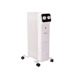 Purline Radiateur d'huile blanc avec réservoir d'humidification