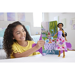 Spin & Reveal Jasmine Mattel Poupée Disney Princesses avec accessoires et 11 surprises HXC23 pas cher