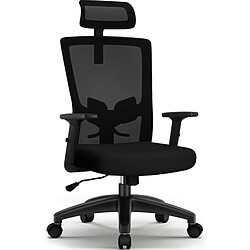 Lexzurn Fauteuil de Bureau Ergonomique et Pliable,Dossier et Assise Haute avec Roulettes Silencieuses Charge 150KG