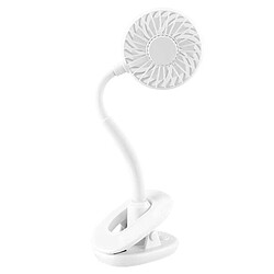 Ventilateur à Pince d'Aromathérapie (Blanc) Ventilateurs de Poussette USB Portables Clip Silencieux sur Mini Ventilateur de Table USB Rechargeable