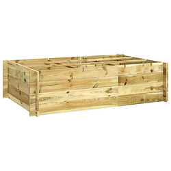 Maison Chic Jardinière,Lit surélevé - Bac à fleurs - pot de fleur 150x100x40 cm bois imprégné -GKD53539