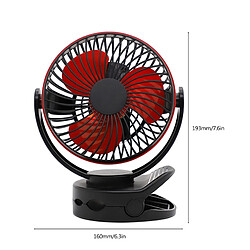 Avis Mini Ventilateur de Bureau Rotation à 360 Degrés 4 Vitesses Charge Rapide Portable Adapté aux Bureaux de Voiture de Poussette de Bébé