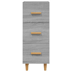 Acheter vidaXL Buffet Sonoma gris 34,5x34x90 cm Bois d'ingénierie