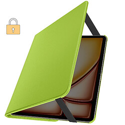 Acheter Avizar Étui Clapet pour iPad Air 13 2024 Folio Rotatif 360 Support Stand Vert Citron