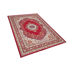 Beliani Tapis rouge 140 x 200 cm KARAMAN