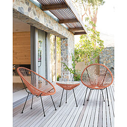 Beliani Chaise de jardin ACAPULCO II Orange